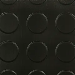 Checker Stud Black Rubber