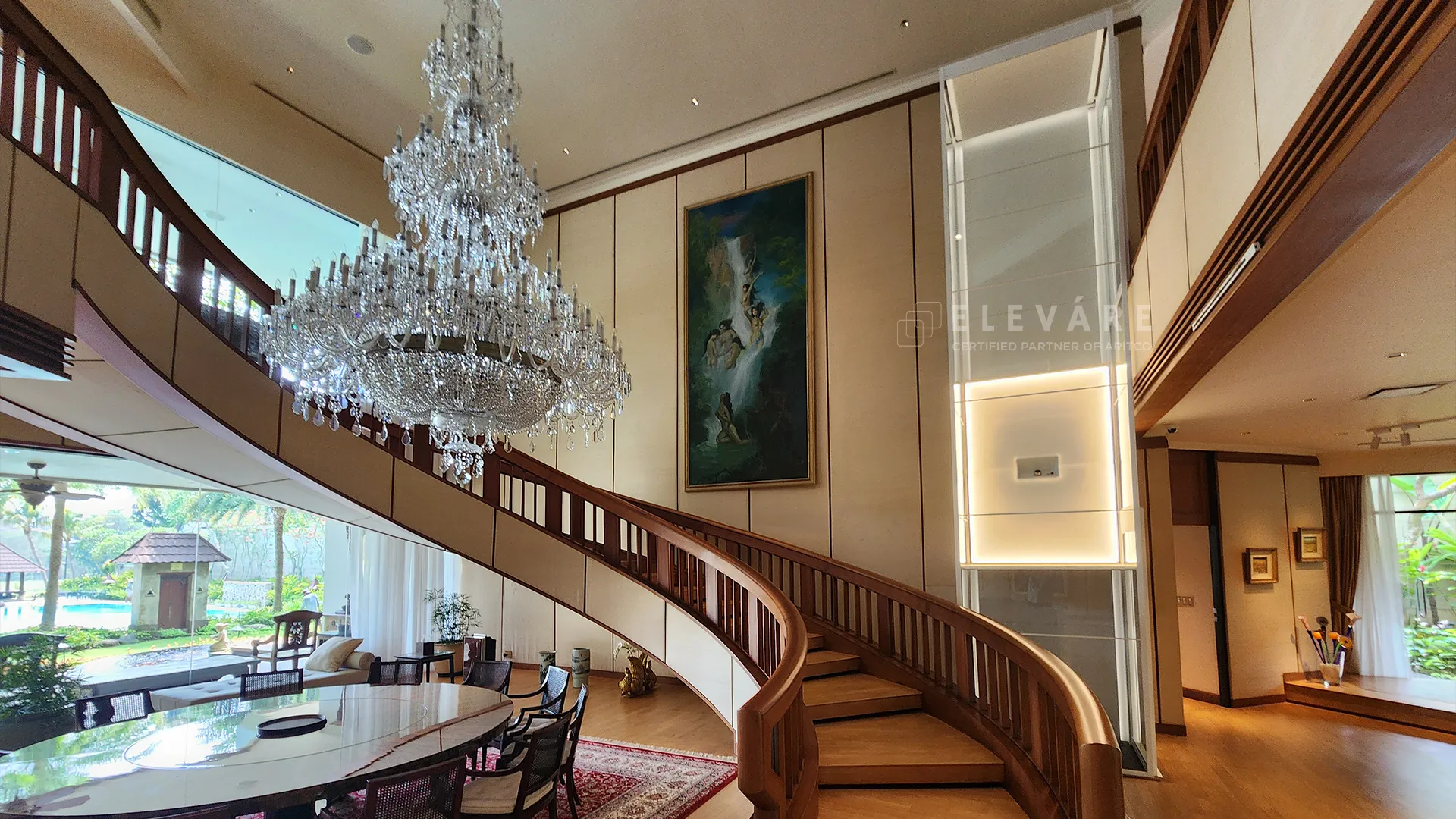 A Home Lift System designed to meet the highest safety standards set by Europe