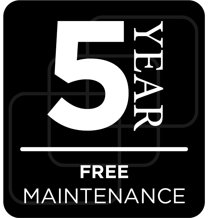 5 Years Free Maintenance 5 Years Free Maintenance