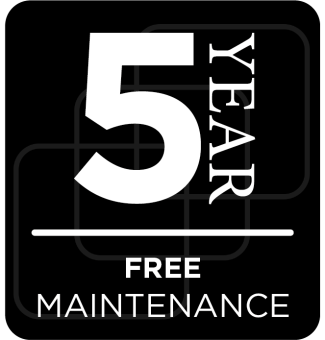 5 Years Free Maintenance